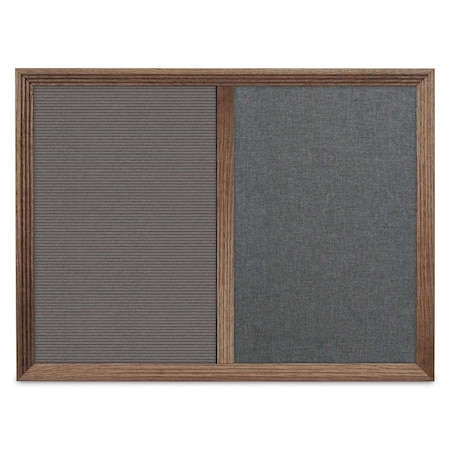 Enclosed Corkboard,1 Door,60x36,4 Fra